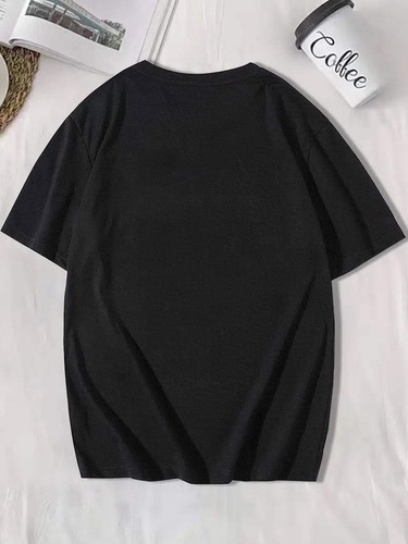 Men's Casual Round Neck T-shirt With Inspirational Bible Scripture Print, Regula - Picture 3 of 4