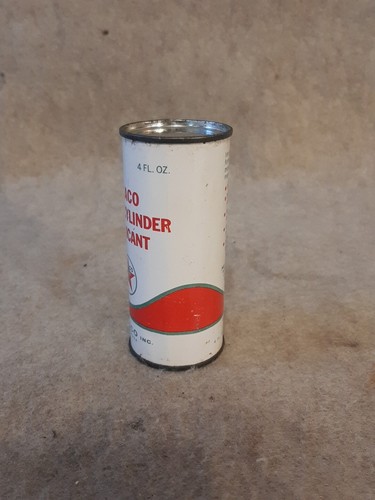 Vintage 4oz Texaco Gas & Oil Tin Can Upper Cylinder Lubricant small advertising - Picture 4 of 10