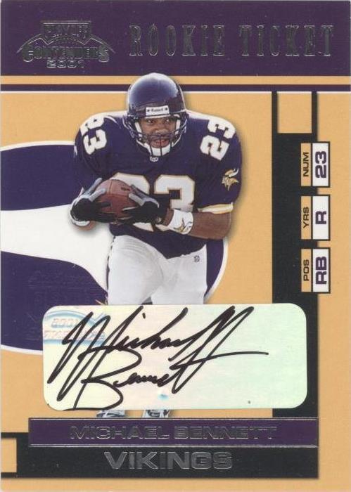 2001 Playoff Contenders Michael Bennett #156 - 1 of 2