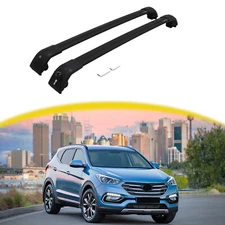 Pair Roof Rack Cross Bar Luggage Carrier For Hyundai Santa Fe Sport 2013-2018