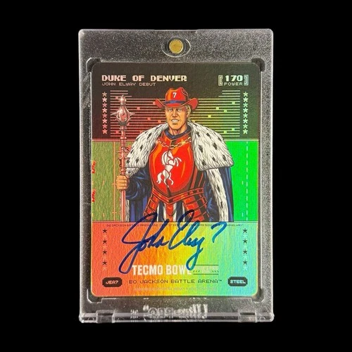 2025 Bo Jackson Battle Arena Tecmo Bowl John Elway Steel Auto Duke Of Denver