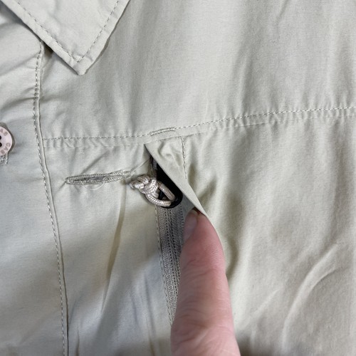 Cabela's Guidewear Hemd Herren 3XL hellbraun SS belüftet UPF 50 Utility Reißverschlusstaschen Safari - Bild 9 von 18