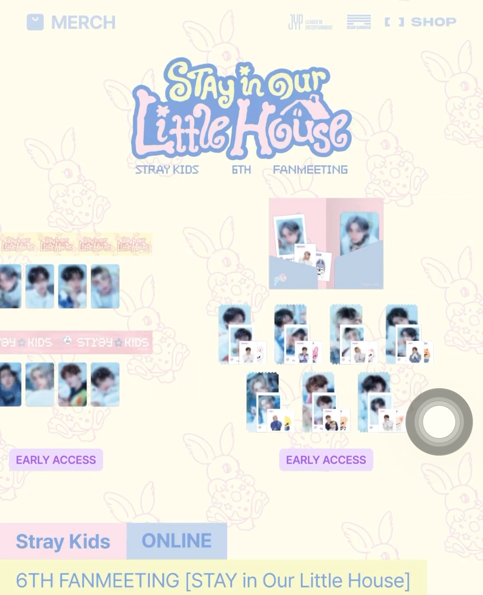 STRAY KIDS 6TH FANMEETING STAY IN OUR LITTLE HOUSE MERCH MD ONLINE