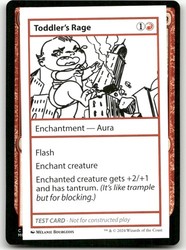 Toddler's Rage - Mystery Booster 2 Playtest Card