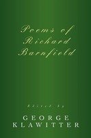 Poems Of Richard Barnfield George Klawitter Taschenbuch Kartoniert / Broschiert