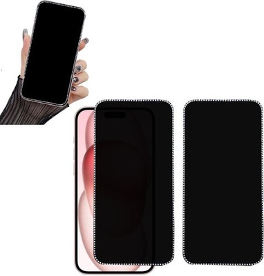 2PCS Diamond Bling Privacy Screen Protector & Tempered Glass for iPhone 17 ProMa
