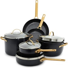 GreenPan Hard Anodized Healthy Ceramic Nonstick 10 Piece Cookware Pots and Pans