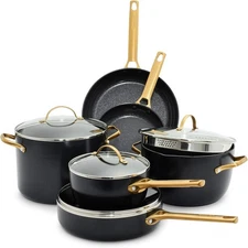 GreenPan Hard Anodized Healthy Ceramic Nonstick 10 Piece Cookware Pots and Pans