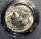 1950-D Roosevelt Dime Pcgs Ms/66 Old Blue Label Nice Clean Surfaces