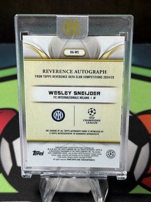 WESLEY SNEIJDER 2024-25 Topps Reverence Blue Parallel AUTO Card