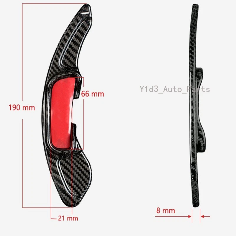 Extensión de paleta de cambio de volante de fibra de carbono real para Mazda 6 2014-2021 Foto 4 de 4