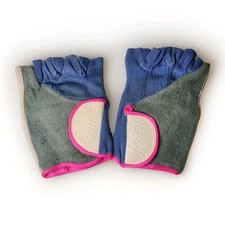 Jane Fonda Workout Weight Lifting Gloves Sz S Leather Funky 80s 90s Costume