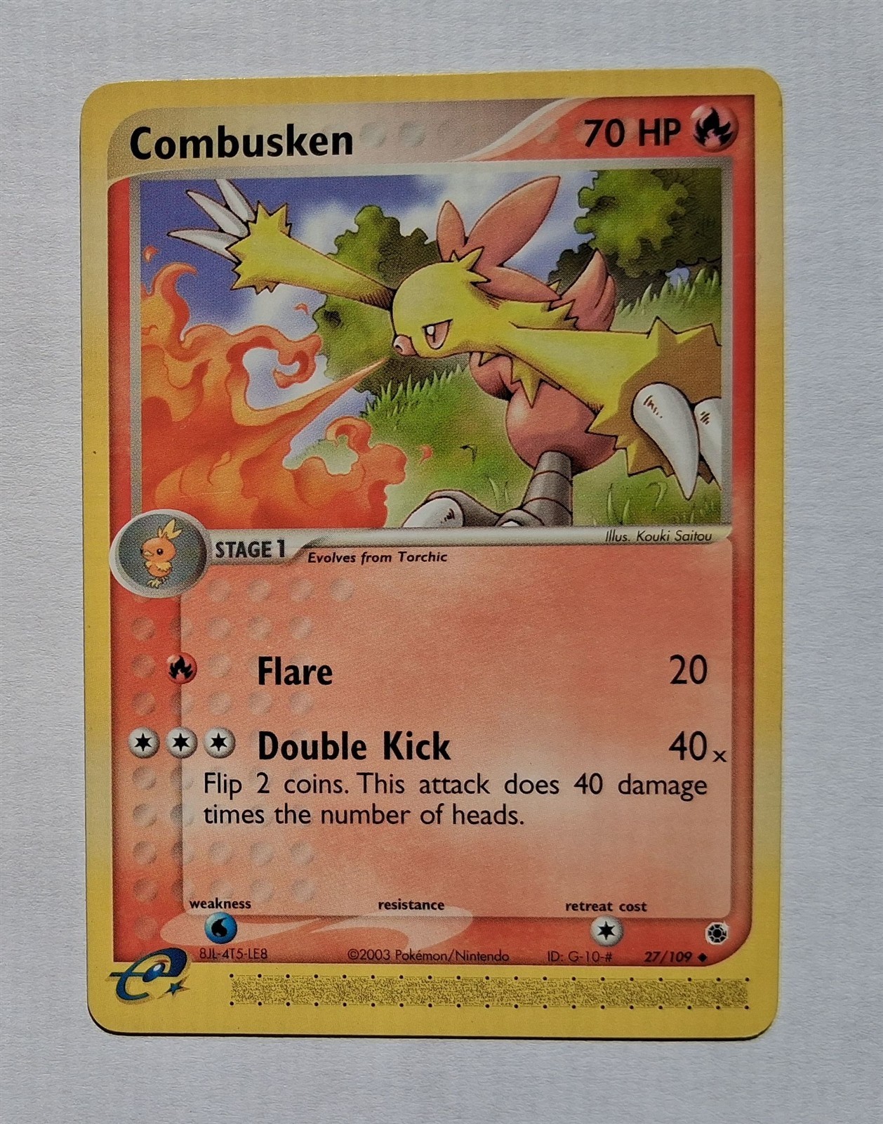 Pokemon - Combusken - Ruby & Sapphire 27/109 - Uncommon - LP