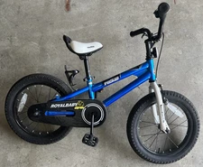 RoyalBaby Freestyle Outdoor Kid's Bicycle w/ Training Wheels, 16 In (Open Box)