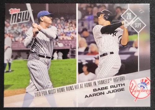 2017 Topps Now 669 Babe Ruth / Aaron Judge