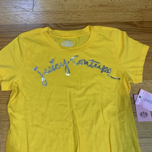 Juicy Couture Gela Pam Jewel Neck Shirt Primrose Yellow Women's Medium NWT - Picture 3 of 7