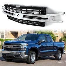 Chrome Front Grille Bumper Grill For 2019 2020 2021 Chevy Silverado 1500 8449330