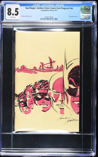 CGC 8.5 * 1971 SAN DIEGO COMIC CON CONVENTION * BATMAN * WRAPAROUND COVER ART