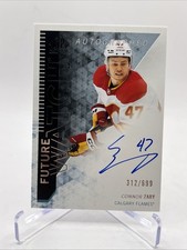 2023-24 SP Authentic 2013-14 Retro Future Watch /699 Connor Zary Rookie Auto RC