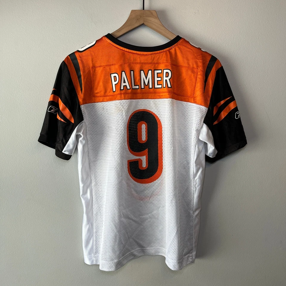 Camiseta para mujer Reebok NFL Cincinnati Bengals Carson Palmer 9 talla grande Foto 4 de 4