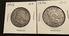 1956 Franklin Half Dollar 50C Silver 0.9 Philadelphia Business