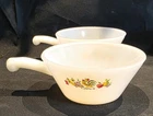 Vintage 12 Ounce Fire King Chanticleer Milk Glass Rooster Soup Custard Cup Bowl