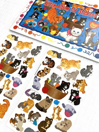 Sandylion Kitten Sticker Album With 2 Cat Sticker Sheets 2002 New Vintage Rare