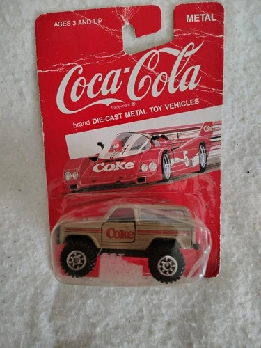 Vintage 1988 Hartoy Coca-Cola 4x4 Metal Die Cast Bronco