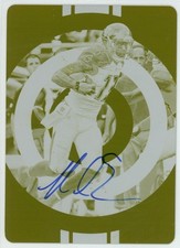 Mike Evans 2017 Panini Donruss Printing Plate 1/1 On Card Autographs One of One