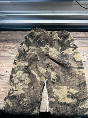 #ad Cabela#x27;s Pants Men XL Brown Camo Fleece Sherpa Hunting Outdoors windbreak $59.99