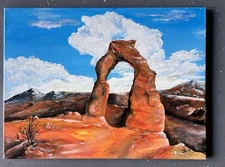 Acrylic Painting, Stretched Canvas, 18”x 24” Original, Landscape Home Decor