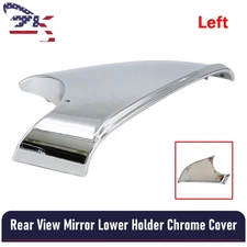 For 2016-2021 Tesla Model X Left Side Wing View Mirror Bottom Base Cover Chrome