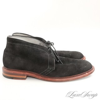 #1 MENSWEAR Alden x Dashing Made USA Black Suede 14911 Chukka Boots Shoes 10.5