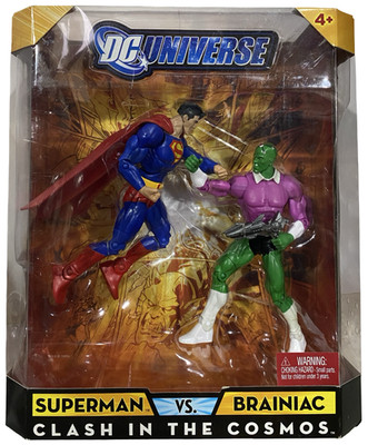 DC Universe Classics Superman Vs Brainiac Clash in the Cosmos Action Figures NEW