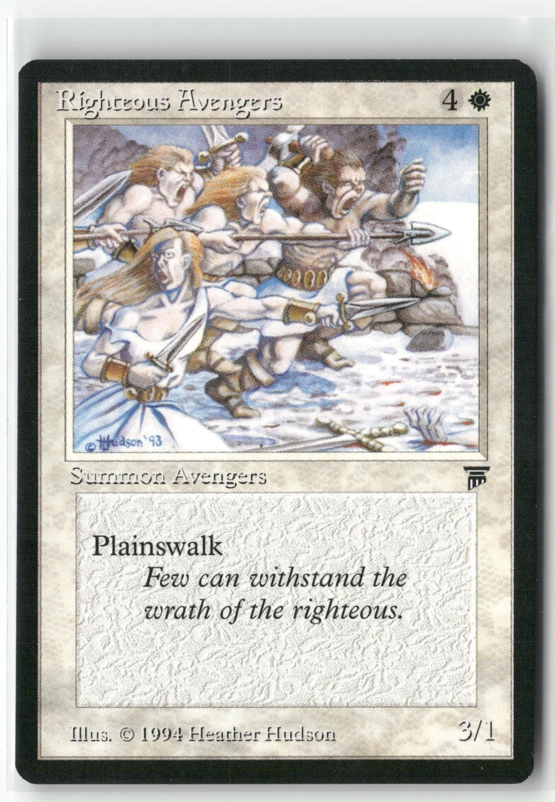 Righteous Avengers Uncommon Legends Magic: The Gathering Near Mint