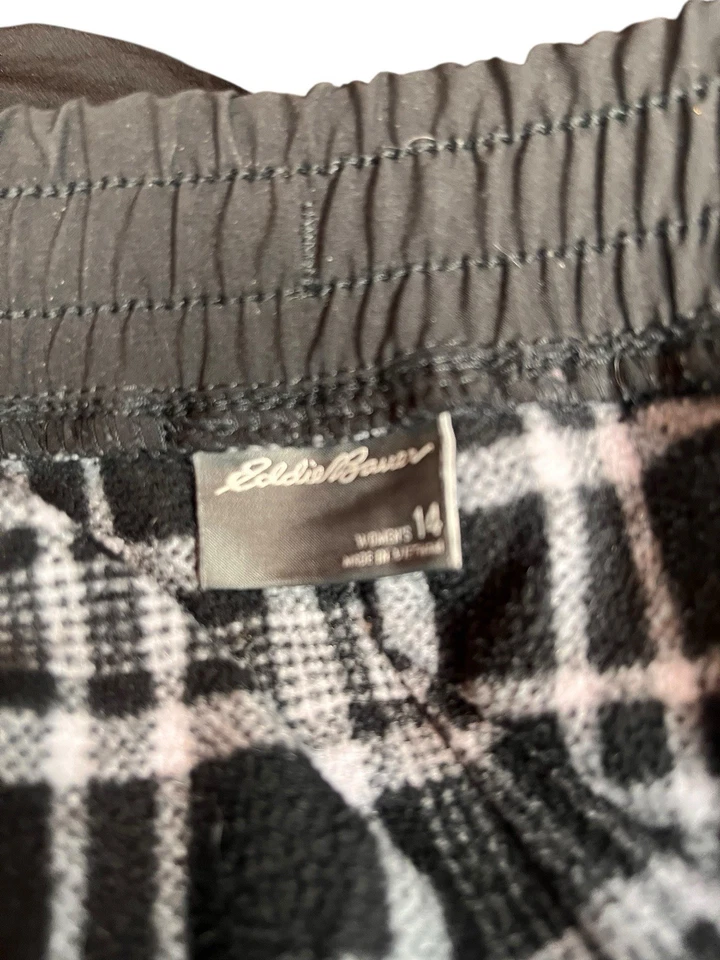 Calça jogger feminina Eddie Bauer de náilon forrada de lã tamanho 14 forro neve esqui - Imagem 4 de 4