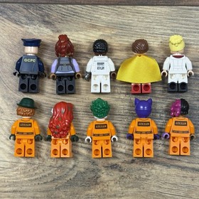LEGO Batman 70912 Minifigure Lot W/ Aaron Cash, Barbara, Catwoman, Joker