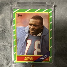 Topps 1986 Bruce Smith #389 Buffalo Bills NFL Football Card 1986 Topps Set