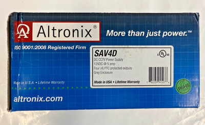 Altronix SAV4D DC CCTV Power Supply