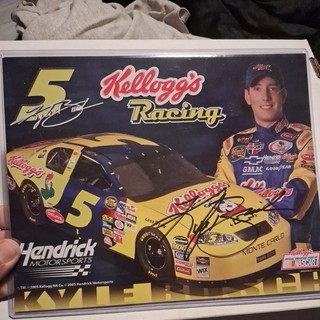 KYLE BUSCH Signed Autographed 8x10 Rookie Year Hero Card Postcard Photo NASCAR