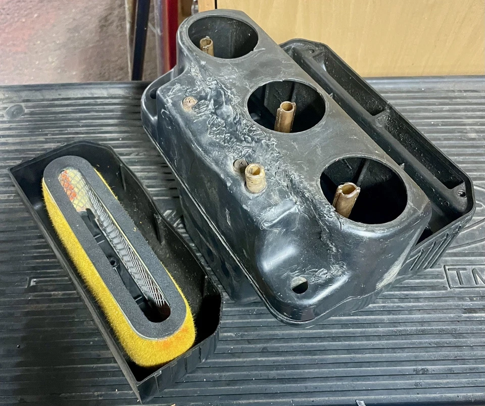 Caja de aire original Yamaha XS850, conjunto de filtro de aire y filtro de aire, posiblemente XS750 Foto 2 de 4