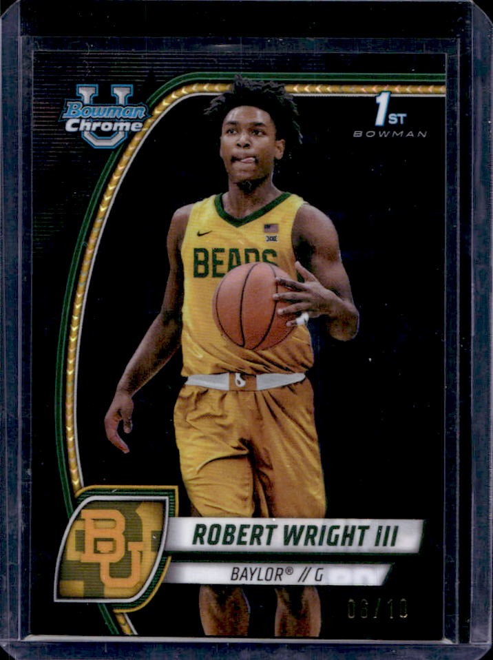 2024-25 Bowman U Chrome Sapphire Robert Wright III 1st Black Refractor #6/10