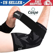 Elbow Sleeve Brace Wrap Adjustable Support Arm Arthritis Tendonitis Pain Relief