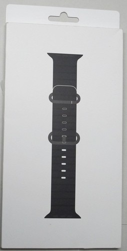 Apple Watch Armband - Ocean Band (49mm) Schwarz mit Schwarz Titan Finish, Regular