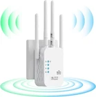 WiFi Signal Extender 1200Mbps Dual Band Booster Repeater with 4 Antennas UK