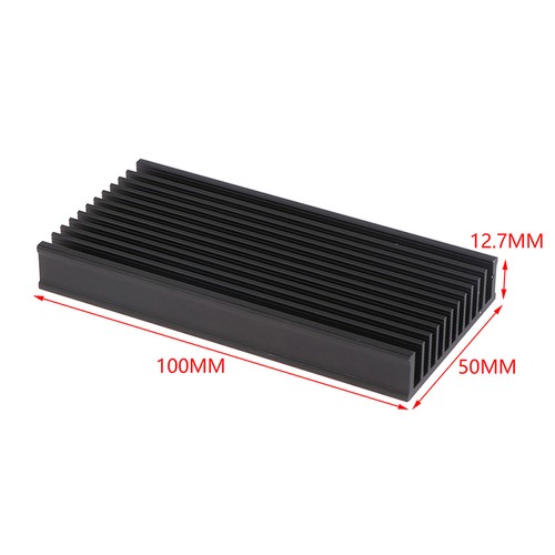 1Pc Aluminum Heatsink Cooler 50*100*12.7mm LED IC Fan Power Amplifier Radiator - Afbeelding 3 van 7