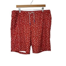 Bonobos Mens Riviera Recycled Swim Trunks Shorts Sz Large Rye Floral Print Lined