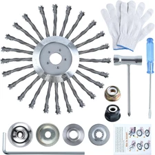 10 Inch Unbreakable Wired Trimmer Blade Steel Wire Cutter Trimmer Head with Adap