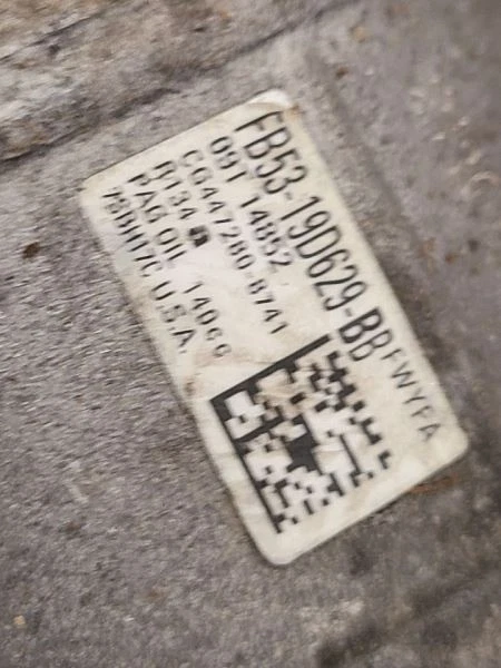 2017-2020 LINCOLN CONTINENTAL 3.7L AC Compressor FB5Z19703B - Image 2 of 4