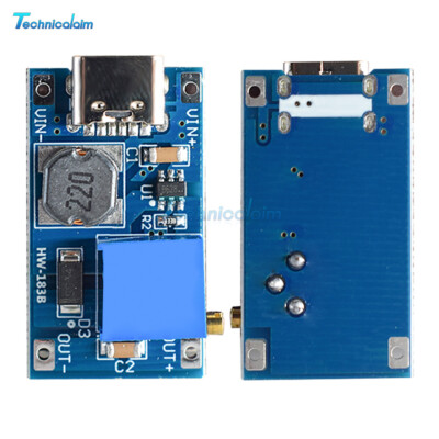 2A Step-up MT3608 2V-24V Input DC Boost Converter Module Micro USB/Type-C